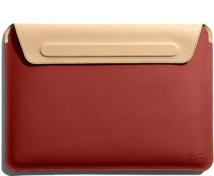 DailyObjects Terracotta Red SnapOn Envelope Sleeve For Macbook Air/Pro 33.02cm (13 inch) Laptop Sleeve/Cover