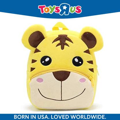 Toys R Us Smiling Tiger Cartoon School Bag for 2 to 5 Years Kids Girls & Boys Backpack School Bag