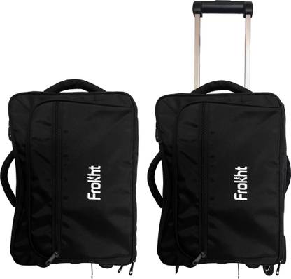 frokht ™Business Trolley Bag 1K Danier Black Overnighter Laptop Trolley Case Multipurpose Bag
