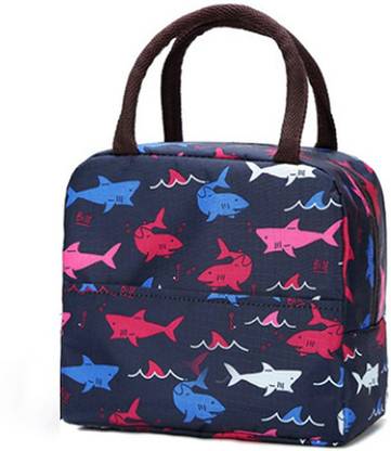 SAFESEED Lunch Tiffin Bag Box Insulated Thermal for School College Office LB148-Fish Waterproof Lunch Bag