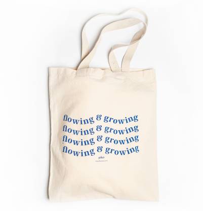 ThePikoShop THE PIKO SHOP | Tote Bag - Growing & Flowing | Canvas Utility Bags | Unisex Sling Bag