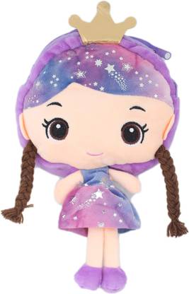 Tickles Soft fabric Doll Shape Sling Cross Body Bag for Kids Girls Nursery School Bag