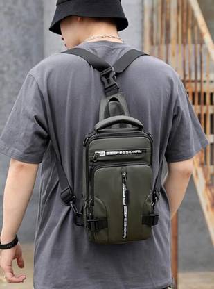 PAVITYAKSH WATERPROOF CROSS BAG Backpack Bag Cross body Bag with USB Charging Port Waterproof Backpack