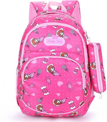Tinytot Multicolor School Backpack Waterproof School Bag