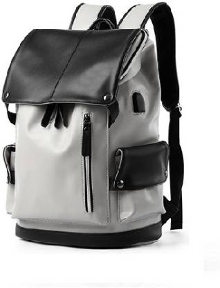 BUCKETLIST ®Men PU Leather 15.6-inch Laptop Anti-theft Waterproof Backpack for Travel Laptop Bag