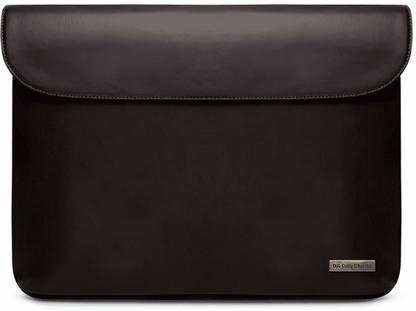 DailyObjects Dark Brown Real Leather Laptop Bag