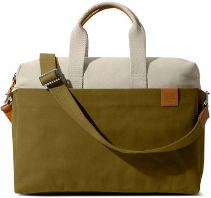 DailyObjects Ivory - Olive Trail Weekender Laptop Bag