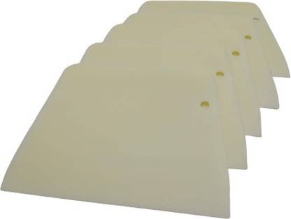 Bakers Pardise Dough Scraper Bowl Scraper, Food Safe Plastic Dough Cutter, Flexible Plastic Scraper, Multipurpose Food Scrappers for Bread Dough Cutting, Cake Fondant Icing (Pack of 5) Baking Comb