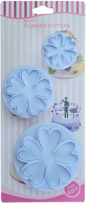 BakeGuru Five Petals Flower Shape Plunger Cutter | Fondant Cookie Cutter