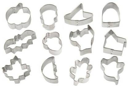 Ratehalf Cookie Cutter Stainless Steel Cookie Cutter With 12 Assorted Shapes Cookie Cutter