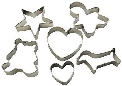 Xila Magic Stainless Steel Pastry Cookie Biscuit Muffin Cookie Cutter (pack of 6) Cookie Cutter
