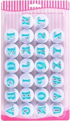 UK Baker A-Z Uppercase Alphabet Fondant Cookie Cutter, Cake Baking Decorating Tool, 26pcs Cookie Cutter