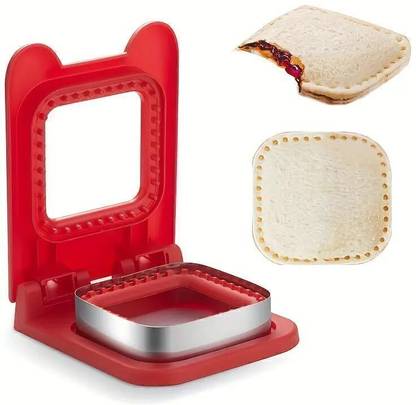 CLASSICHARM Sandwich Cutter and Sealer, Serrated Design, Makes Pocket Sandwiches Cookie Cutter