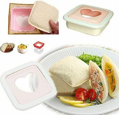 SHIV CREATION HEART-SHAPED SANDWICH CUTTERS Cookie Cutter
