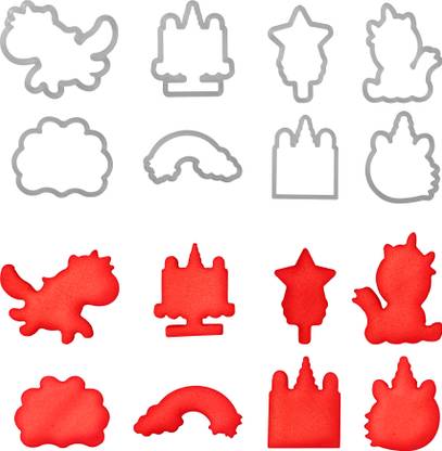 JSA unicorn shape cookie biscuit clay fondant cutter Cookie Cutter