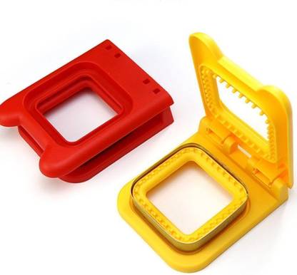 VEWIKZY Sandwich Cutter and Sealer, Sandwich Maker, Multicolor, Pack of 2 Cookie Cutter