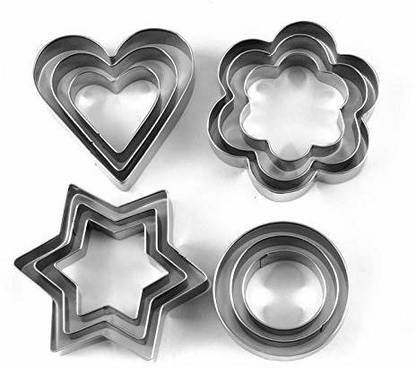 MAA Steel Heart Flower Round Star Biscuit Mould Fondant Cutting Cutters Mold Cookie Cookie Cutter