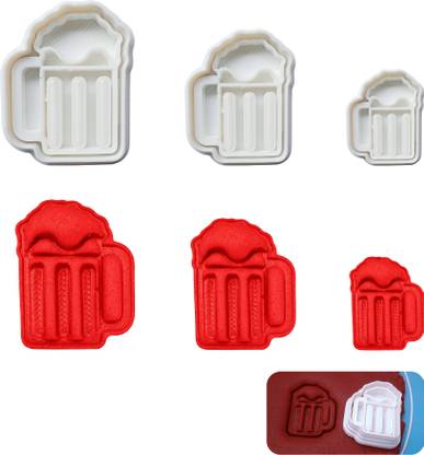 JSA Beer Mug Shape Cookie Clay Fondant Biscuit Cutter Cookie Cutter