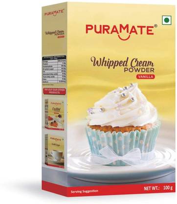 Puramate Whipped Cream Powder, Vanilla Icing