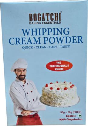 BOGATCHI Whipping Cream Powder and Rainbow Sprinkles Icing
