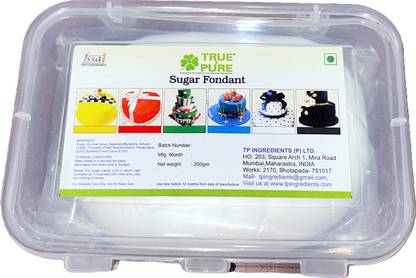 TRUE & PURE Sugar_fondant_white_250gm Sugar Paste