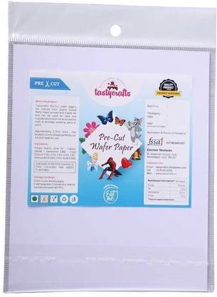 TastyCrafts Pre-Cut Wafer Paper | Edible | Stick-on Cake décor | Indian Currency 2000 Rupees Note | 5 Pcs - Pack of 1 (WPC- 012) Topper