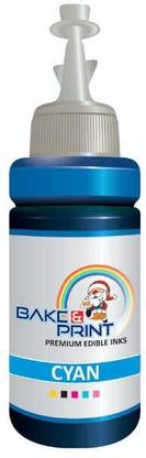 bake&print Edible Printer Ink Cyan, Edible Printing Special for Photo Cake, Cake Decor Topping Topping