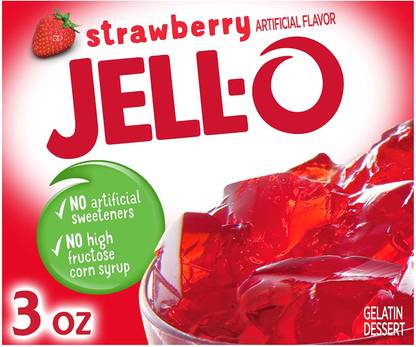 jell-o Strawberry Gelatin Dessert Topping