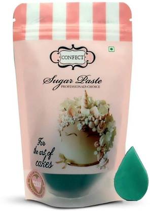 Confect Emrald Green Sugar Paste Icing Sugar