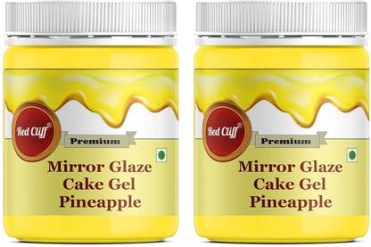 RED CLIFF Pineapple Mirror Glaze Gel | Refreshing Pineapple Glaze for Stunning Cake Design Icing
