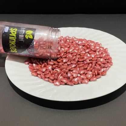 KEMRY Chocolate Heart Shape Sprinkles 200gm | Toppings on your Cakes, Cupcakes Sprinkles