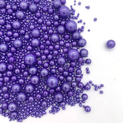 JAMBOREE Purple Pearls Sprinkle Mix Edible Purple Pearl Sugar Sprinkles Cake Decorations Sprinkles