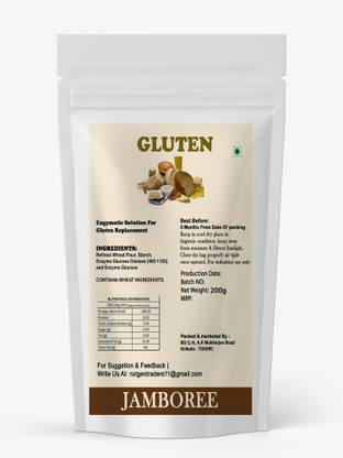 JAMBOREE Vital Wheat Gluten Flour 200gm, Baking Essential High Protein Gluten Powder