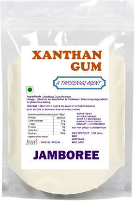 JAMBOREE Xanthan Gum Powder 100gm Thickening Agent, Binding Agent & Stabilizer for Food Baking Powder