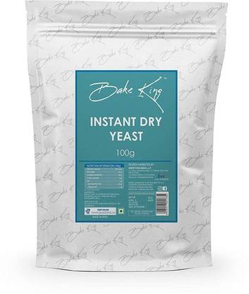 Bake King Instant Dry Yeast 100g | Grade A Quality | for Baking, Pizza, Cake, Bread, Wine Making, Dosa Yeast Powder