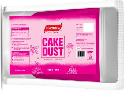 mavee's Cake Dust Packet - Rose Pink, Premium Colour Spray Decor Solutions Baking Powder