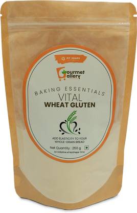 GOURMET GALLERY Vital Wheat Gluten Powder (250g) Baking Essential High Protein Gluten Flour - Gluten Powder