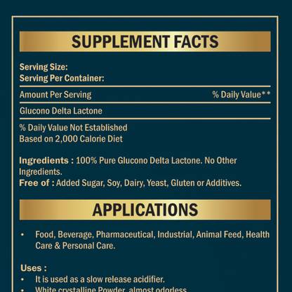 Fooding Glucono Delta Lactone Powder, 1kg Baking Powder