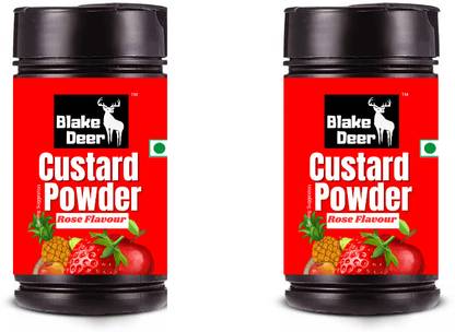 Blakedeer Custard Powder Rose Flavour Combo, 200g Custard Powder