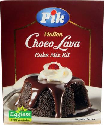PIK Molten Choco Lava Cake Mix, 255g Self Rising Flour Powder