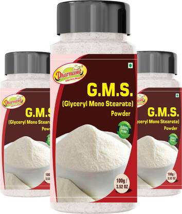 Dharmasut GMS Powder for Ice Cream 300gm Glycerol Monostearate (GMS) Powder