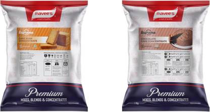 mavee's Supreme - Cake Rusk & Chocolate Concentrate Eggless (Pack of 2) Baking Powder