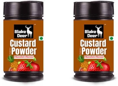 Blakedeer Custard Powder Chocolate Flavour Combo, 200g Custard Powder