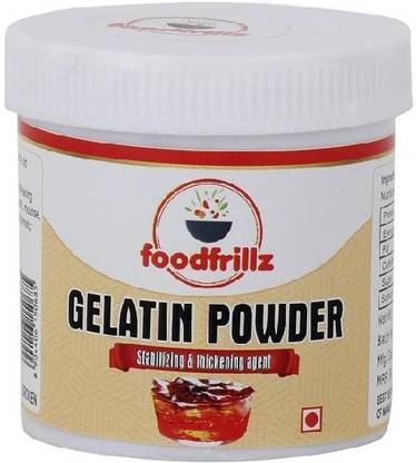 foodfrillz Gelatin Powder,25 g (Edible) stabilizing agent,jelly making etc. Gelatin Crystals