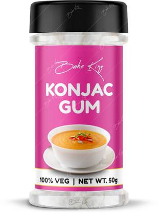 Bake King Konjac gum Powder 50gm for Gelling, Stabilizing and Suspending Agent Self Rising Flour Powder