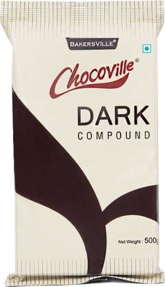 CHOCOVILLE Dark Compound Slab Chocolate Baking Bars Solid