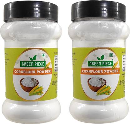 GREEN PIECE Cornflour Powder/Corn Strach/Ararot Powder/Makkai Powder (100gm) (Pack of 2) Starch Powder