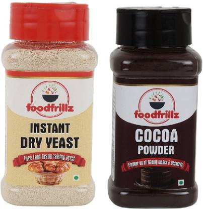 foodfrillz Cocoa Powder and Instant Dry Yeast Yeast Powder