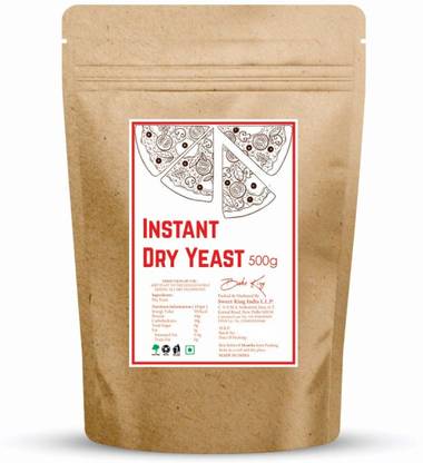 Bake King Instant Yeast Dry Powder for Bread & Pizza Making (500 Gram ) Yeast Powder
