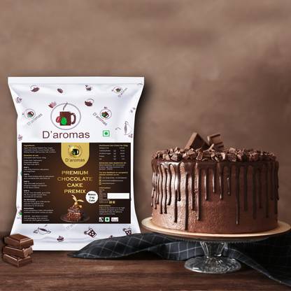 D'aromas Premium Egg Free Chocolate Cake Premix 1kg,Instant Chocolate Cake Premix Powder Baking Powder